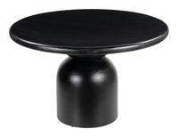 Mesa de bistro de metal duradera barata hecha en fábrica, diseño único con acabado negro mate para sala de estar y comedor