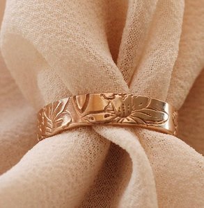 Unique Design Texture Band Solid 925 Sterling Silver Gold Plated Fashion Jewelry Women <b>Girl</b> Wedding Engagement <b>Ring</b> Wholesale - Product Image 3
