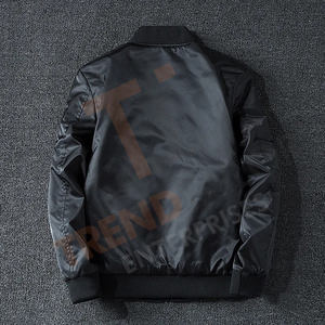 Chaqueta Bomber para Hombre con Bordado de Letras, Chaqueta Cortavientos de Otoño Invierno con Cuello Alto - Product Image 5