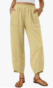 Pantalons larges à taille ultra haute, confortables et décontractés, avec deux poches latérales, nouveau design, logo personnalisé, vente en gros directe d'usine au Bangladesh - Product Image 2