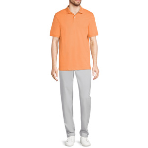 Polo en coton brodé sur mesure pour homme – T-shirt polo décontracté uni extensible et élastique pour le travail, disponible dans toutes les tailles - Product Image 2