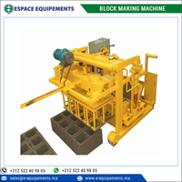 3000 r/m Vibration Fréquence Petit Mobile Machine De Bloc/Brique Faisant La Machine pour L'aménagement Paysager, et Travaux de Construction
