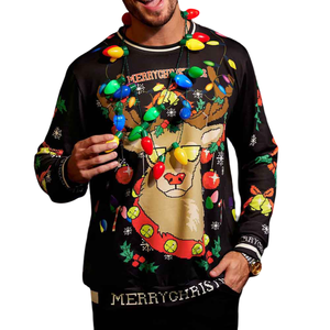 Vêtements classiques O cou taille personnalisée bases coton mélangé respirant produit professionnel sweat pour hommes - Product Image 6