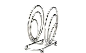 Porte-serviettes en métal doré demi-cercle de luxe fabriqué à la main vaisselle de cuisine et décoration de la maison pour le stockage des mouchoirs - Product Image 2