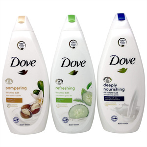 Dove - Gel de Ducha 500 ml, Gel de Ducha Dove Go Fresh con Aroma a Pepino y Té Verde 200 ml - Product Image 1