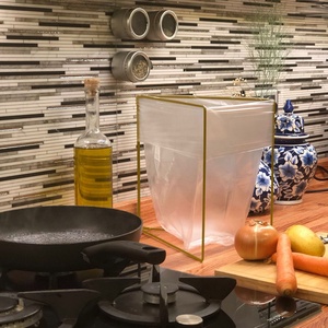 Foldable Stainless Steel Spring Trash Bag Holder White <b>Kitchen</b> Waste <b>Bin</b> Stand Turkey OEM - Product Image 6