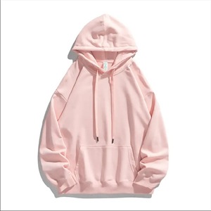 Sweat-shirt à capuche pour femme, vente chaude, poches kangourou, poignets doux, manches imprimées, design uni, personnalisable, devant, automne - Product Image 3