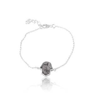 Latest Design 925 <b>Sterling</b> <b>Silver</b> <b>Bracelet</b> with Natural Black Rutile Gemstone Best Quality Ethical Jewelry for <b>Women</b> - Product Image 4