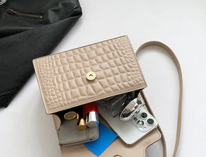 2024 nouveauté sac à main en cuir de luxe pour femmes avec chaînes décoration sac à bandoulière pour dames - Product Image 2