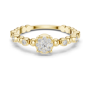 Bague en diamant de laboratoire 0,238 CT pour femmes, clarté VVS-VS EF, or 18 carats, 14 carats, 10 carats et argent 925, or rose, or jaune, or blanc - Product Image 1