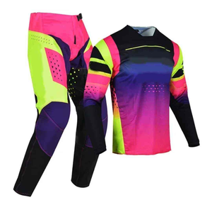 Vêtements de course de moto MX Motocross Kit Jersey & Pantalon Combo Off Road Respirant Motocross Jersey et Pantalon Mx Ensembles de conduite - Product Image 3