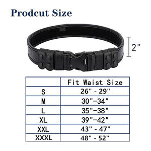 Cinturón Táctico de Cuero de Alta Calidad con Diseño Personalizado, Ligero, de Cuero Vacuno de Grano Completo, Ajustable, con Hebilla Automática - Product Image 6