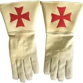 Gants de parade maçonniques en gros, gants en coton blanc brodés, hiver, usage quotidien - Product Image 2