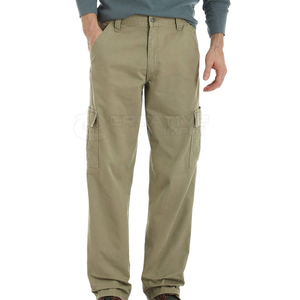 Pantalones Cargo de Algodón 100% para Hombre, Talla Grande, Ligeros, Cintura Elástica, Corte Recto, Transpirables, de Secado Rápido, para Ejercicio al Aire Libre - Product Image 1