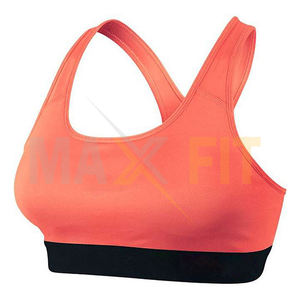 MAXFIT ENTERPRISES Soutien-gorge de sport en coton pour femmes pour la salle de sport Yoga Fitness Workout Active Wear Sexy Yoga Vest - Product Image 1