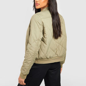 Chaqueta Bomber de Punto para Mujer, Diseño Nuevo, Talla Personalizada, Cierre de Cremallera, Todas las Tallas Disponibles, Venta al Por Mayor, Resistente al Viento y Transpirable - Product Image 2