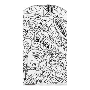 IW Comics #50 Minimalist Student <b>Backpack</b> Cartoon Doodle Travel Bag - Product Image 1