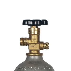 Cilindro de CO2 de 2.5 lb (4 kg), botella de gas de aluminio TPED EN ISO 7866 para uso en dispensación de cerveza. - Product Image 6