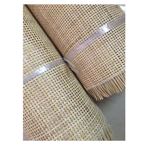 ตาข่ายหวายธรรมชาติแบบม้วน หวายฟอกขาว (แบบสี่เหลี่ยม, ตาข่ายเปิด หรือ ลายเพชร) สำหรับเฟอร์นิเจอร์สไตล์วินเทจโบโฮ - Product Image 2
