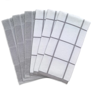 Serviette de cuisine en coton avec broderie, serviette à vaisselle imprimée en molleton de corail, séchage personnalisé, lavage, serviette à main de cuisine, nettoyage bon marché - Product Image 5