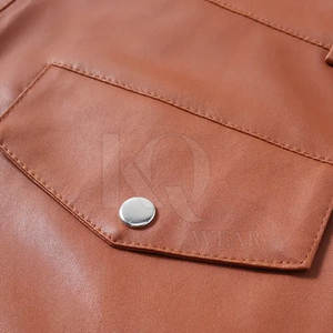 Wholesale <b>Men</b> Solid Casual <b>Leather</b> <b>Shorts</b> Trendy Slim Fit Eco-Friendly OEM Service Street Fashion Bottom Made in Pakistan - Product Image 6