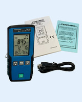 Monitor de Calidad del Aire 5 en 1 |   Medidor Digital de CO2, PM2.5, PM10, Temperatura y Humedad, 400-9999 ppm, para Hogar, Oficina, Escuela (OEM)