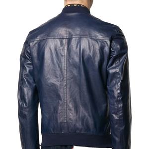 Veste pour homme Veste en cuir PU vintage décontractée pour homme Veste pour homme Cuir véritable de haute qualité avec décoration de poche - Product Image 5