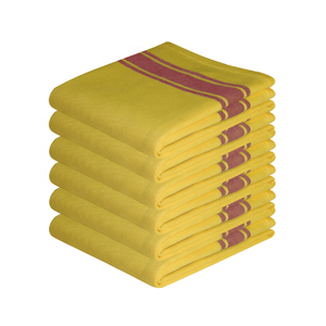 Ordenar ahora 100% algodón bordado amarillo ligero sostenible de secado rápido Biodegradable pedido a granel al por mayor Golf paños de cocina - Product Image 1