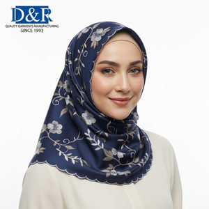 Meilleures ventes, meilleur branding, hijab en soie de mûrier de qualité supérieure, satin de coton, écharpe de luxe, châle ethnique pour femmes, foulard doux et élégant, OEM - Product Image 3