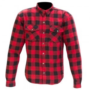 Venta al por mayor de calidad superior para hombre negro blanco a cuadros motocicleta franela camisa forrada de aramida CE nivel 01 camisa protectora - Product Image 5