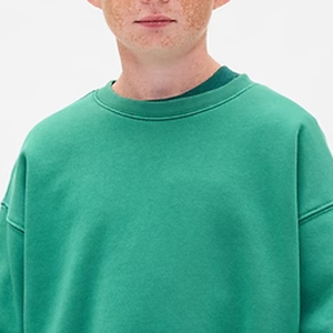 Sweat-shirt à col rond de haute qualité pour les commandes en gros / Couleur unie Garçons avec manches longues Prix bas Design streetwear décontracté - Product Image 2