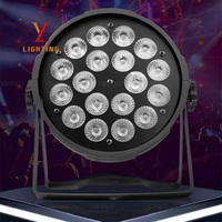 Projecteur LED Par 18*10W 4-en-1 140W RGBW, 8 canaux DMX512, gradation PWM, pour scène, fêtes, mariages, discothèques et spectacles