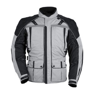 Veste de moto sur mesure de haute qualité pour hommes, veste d'équitation en textile respirant et imperméable - Product Image 1