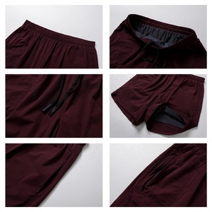 Pantalones cortos ligeros 2 en 1 para correr para hombre, pantalones cortos atléticos para senderismo con forro, pantalones cortos de entrenamiento de gimnasio de secado rápido, envío DDP - Product Image 4