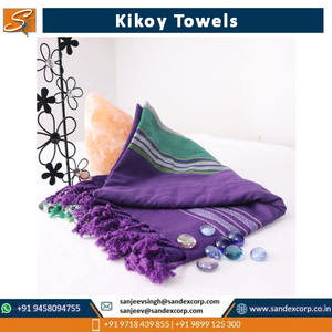 ผ้าขนหนูชายหาด kikoy ผ้าฝ้ายออร์แกนิก100% เป็นมิตรกับสิ่งแวดล้อมนุ่มและซึมซับดีเยี่ยมผ้าเช็ดตัว kikoy - Product Image 6