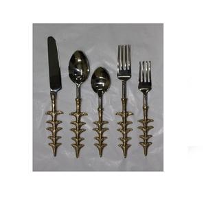 Juego de cubertería de Metal plateado, único y elegante, con acabado dorado, tamaño personalizado, fabricación y proveedor - Product Image 3