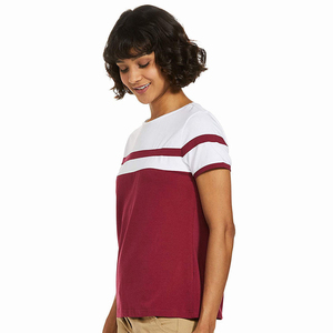 Top Meilleure Qualité Logo Personnalisé Imprimé Été Casual Femmes T-Shirts Adultes Tricoté T-shirt Blanc - Product Image 5