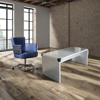 Chaise de bureau pivotante de luxe en aluminium de style aviateur rétro industriel avec couleur personnalisée pour la maison et le bureau