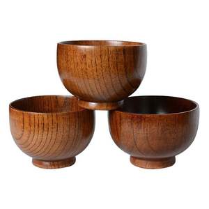 Bol de service en bois rustique traditionnel pour la décoration de mariage de ferme salade pâtes pain collation aux fruits pièce maîtresse - Product Image 4