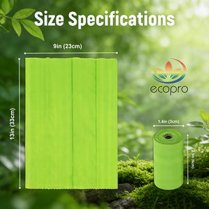 Sacs à déjections pour animaux de compagnie 100% compostables et biodégradables, sans fuites, vente <span class=keywords><strong>en</strong></span> <span class=keywords><strong>gros</strong></span> - Product Image 2