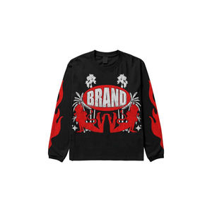 Survêtements de rue haute logo personnalisé unisexe motif solide accessoire d'hiver 100% coton français éponge polaire survêtement - Product Image 2