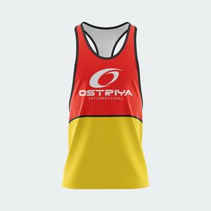 Camisetas de Gimnasio de Poliéster Acanalado de Alta Calidad para Hombre, Camisetas sin Mangas Transpirables en Negro y Gris, Camisetas Tejidas al por Mayor - Product Image 2