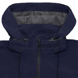 แจ็กเก็ตมีฮู้ดสำหรับผู้ชายแจ็กเก็ตมีฮู้ดย้อมสีตัวหนังสือมีซิปแบบลำลองสำหรับฤดูหนาวกันน้ำได้ดีเยี่ยม - Product Image 4