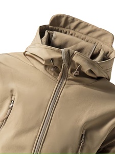 Nouvelle veste polaire décontractée d'hiver de haute qualité avec capuche, patchwork, logo personnalisé, respirante, coupe-vent, imperméable, pour homme, pour l'extérieur - Product Image 4
