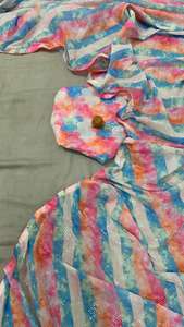 Party Wear Georgette Impreso Saree Con Secuencia De Trabajo - Product Image 5