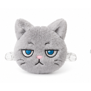 Pince à cheveux en peluche motif dessin animé - Décoration capillaire mignonne en alliage plastique et tissu - Product Image 1