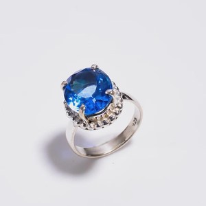 Handmade Tanzanite Ring Oval Gemstone Sterling <b>Silver</b> December Birthstone Jewelry Elegant Gift For Women - Product Image 6