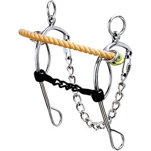 Bocado para Caballo Hackamore de Acero Inoxidable Pulido con Boquilla Lisa para Uso Profesional, de Jim Warner, el Jinete Veterinario - Product Image 3