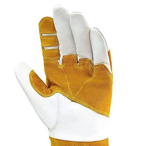 Todos los tamaños Último diseño Guantes de soldadura Mig de cuero dividido de alta calidad Guantes de soldadura Mig de cuero dividido de vaca de alta resistencia - Product Image 4