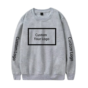 Pull-over Homme Hiver Uni Formel Écologique Respirant en Polaire Col Rond Épaules Tombantes Manches Classiques Coupe Ample Vente en Gros - Product Image 2